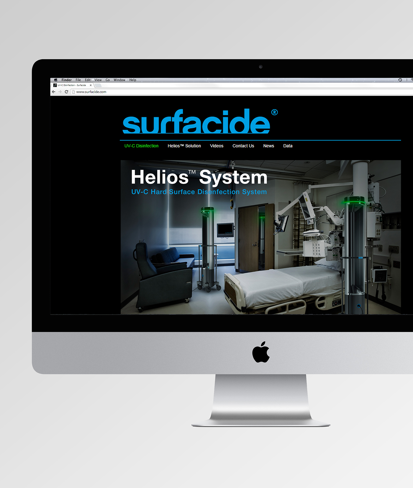 surfacide medical uv-disinfection hais Disinfection infectious disease multiple emitter ebola triple emitter Helios Scott Wilson minimal mnml med-tech