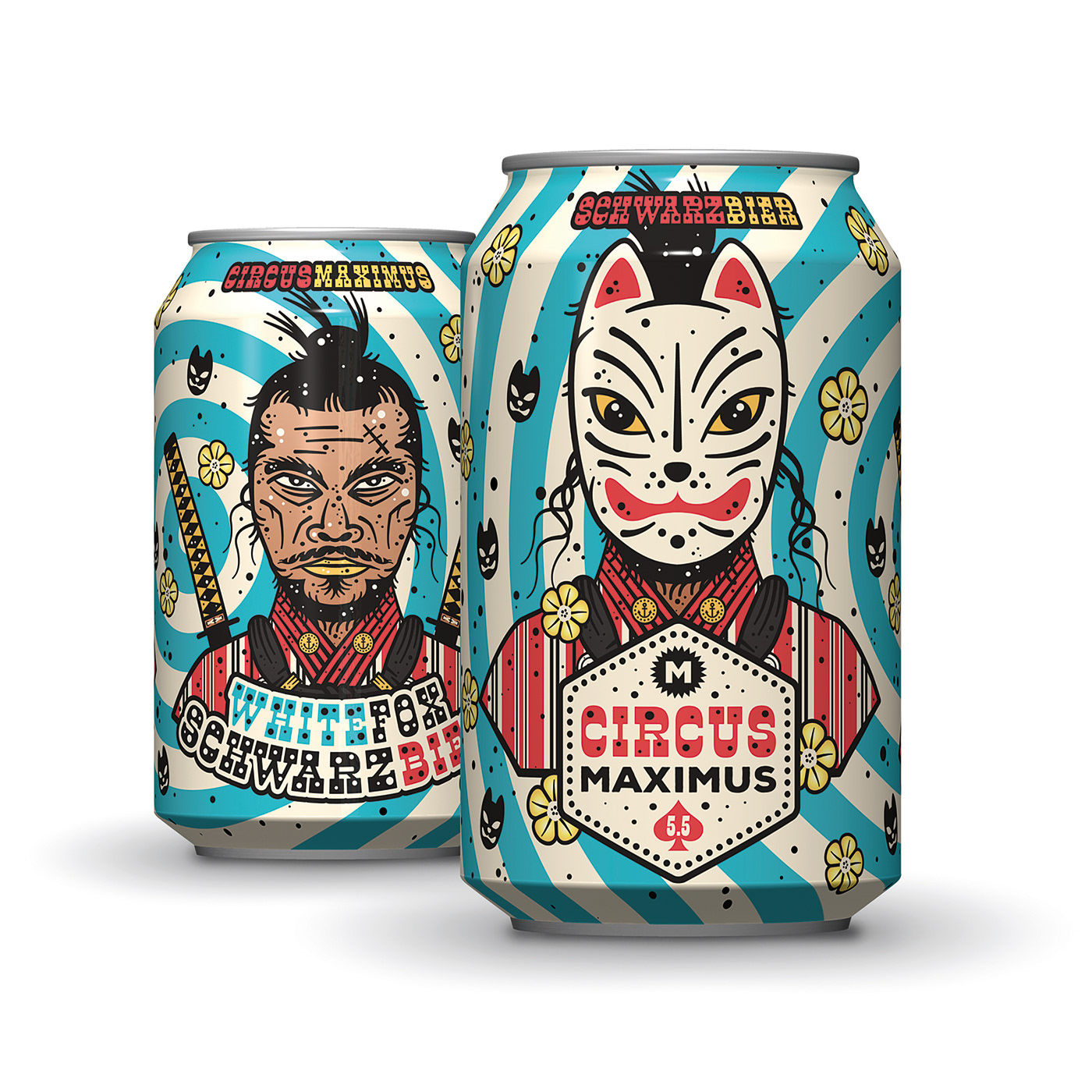 beer beercan can Maximus Brouwerij packaging design Space Cowboy bold graphics Can Art Character design  Packaging