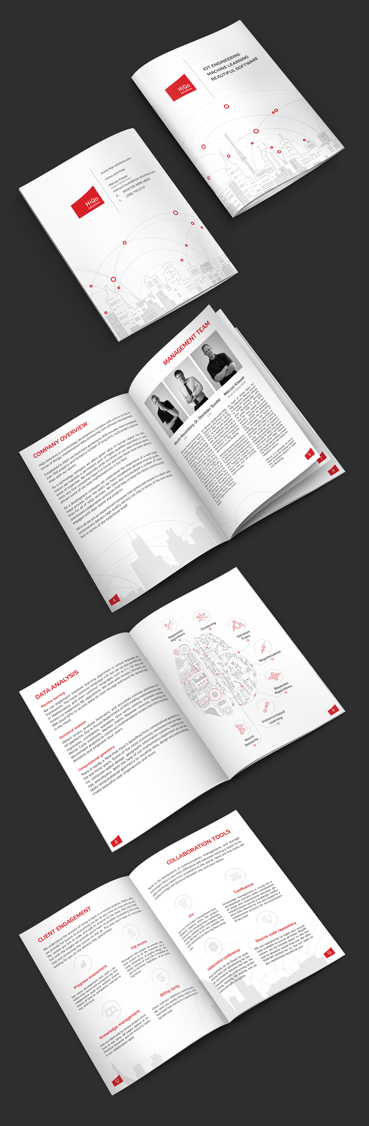 brochure software Data IoT Engineering  machine learning presentation company Client