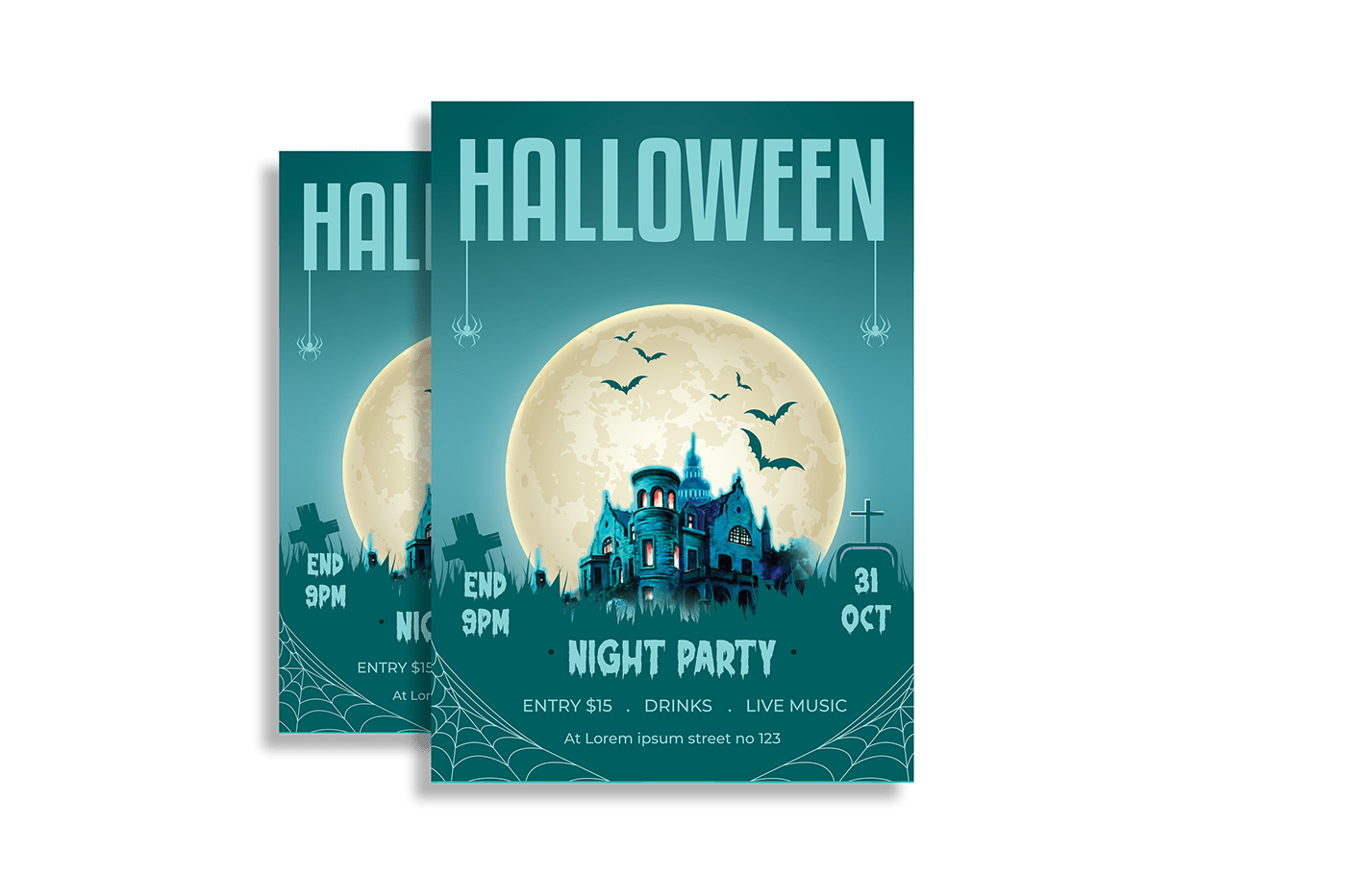 Halloween Halloween party party flyer Unique trick or treat halloween flyer night party flyer 31 october pumkin