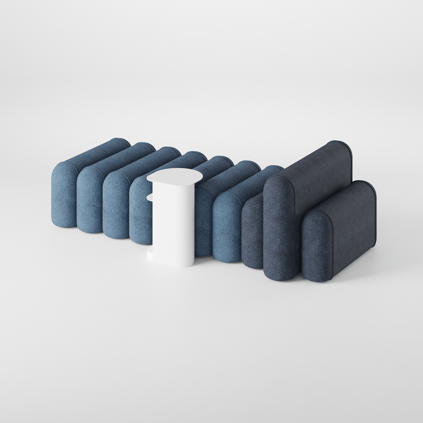 concept concept design furniture industrial design  pouf product settee sofa sofa design