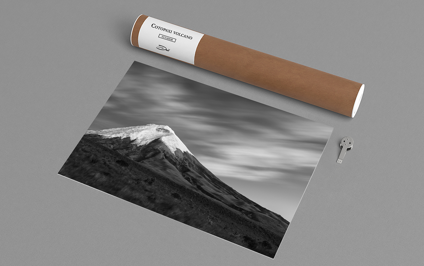 Nature Landscape editorial black and white minimal Travel Cotopaxi volcano Ecuador print