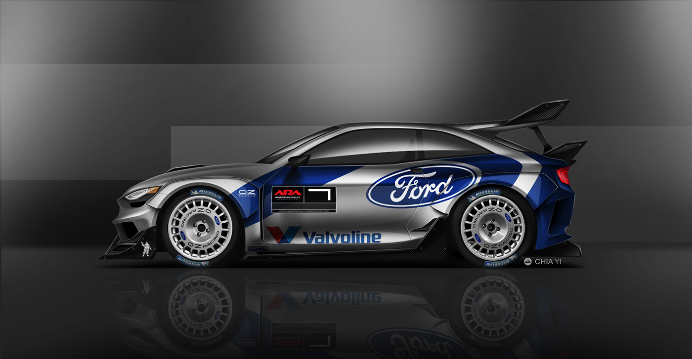 car design rally car Livery design rendering graphic design  WRC