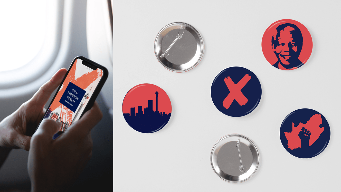 Button, badge, event branding, digital touch-points