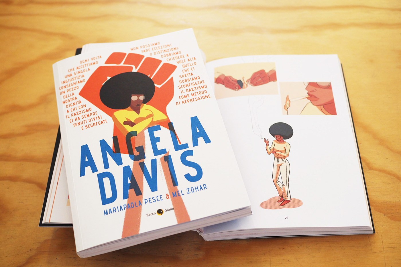 Angela Davis comic Comic Book comics digital illustration Drawing  fumetto Graphic Novel Illustrated book Picture book