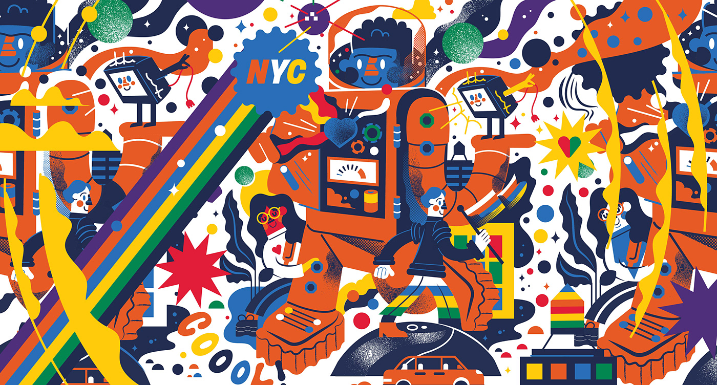 robot Space  astronaut stars Handlettering Screenprinting poster typography   Character