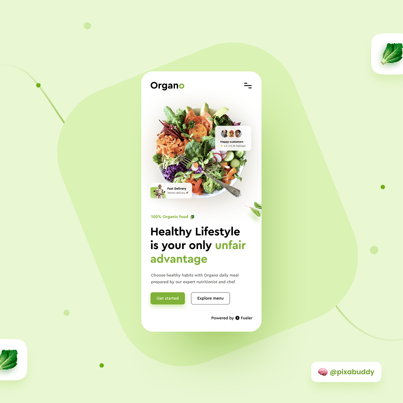 app design design dribbble Food  organic Restaurent ui design uiux UX design vegan