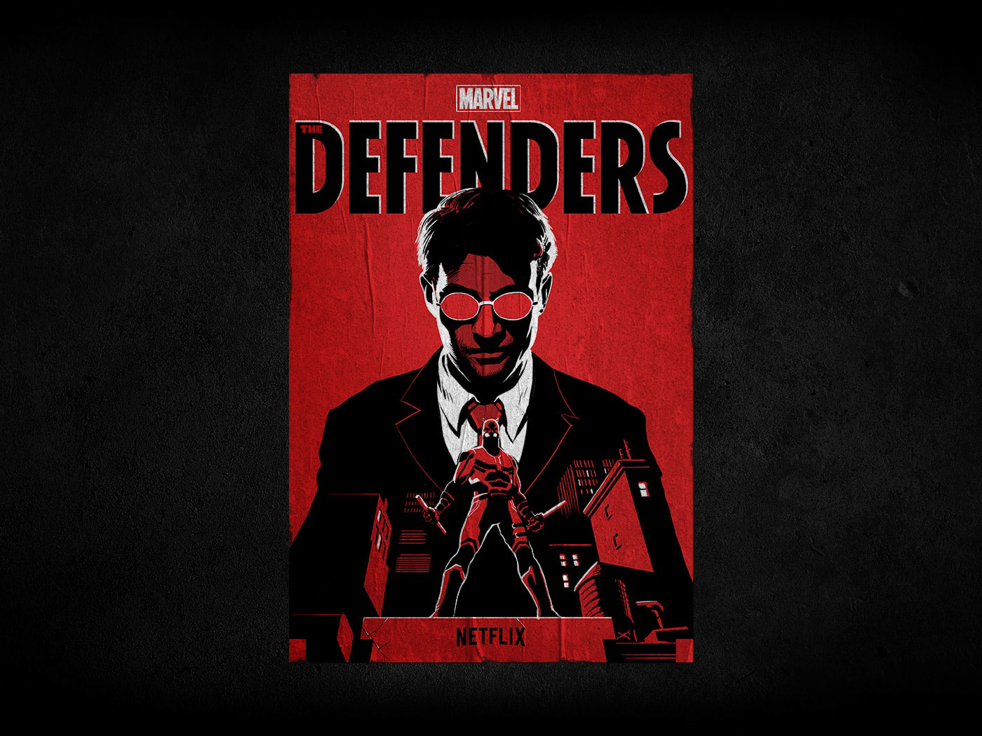 Netflix the defenders Defenders Daredevil jessica jones Luke Cage iron fist Mural comics marvel