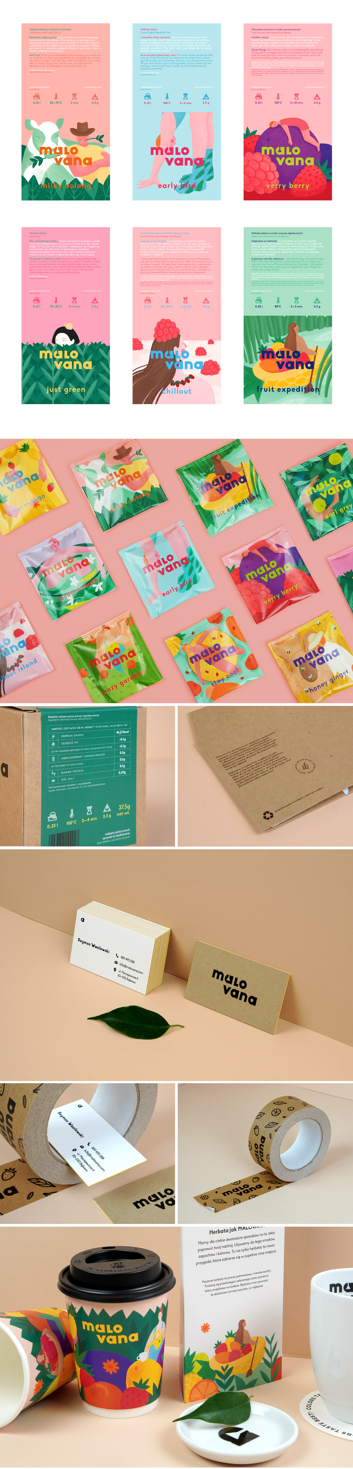 branding  colorful ILLUSTRATION  Label logo organic Packaging tea visualidentity
