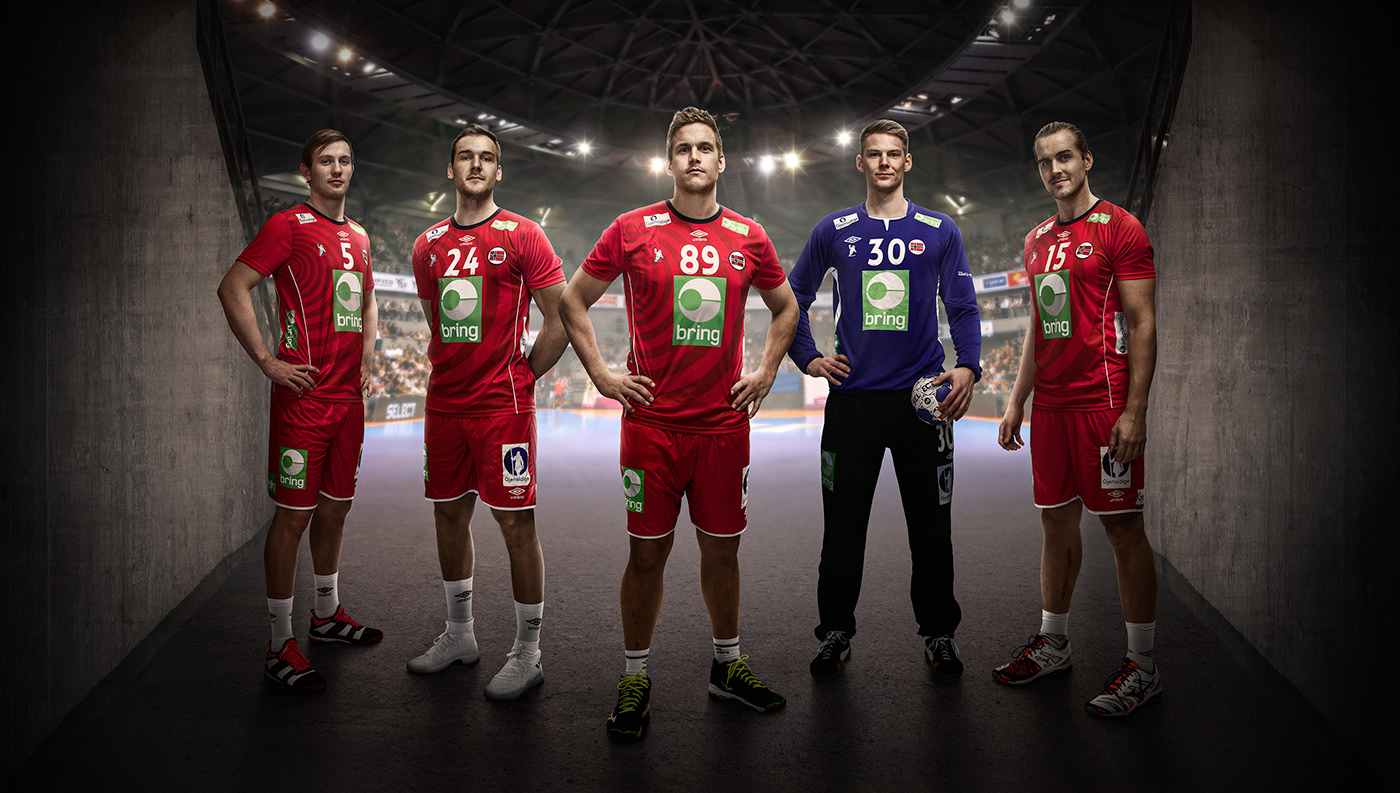 Photography  sports handball team norwegian