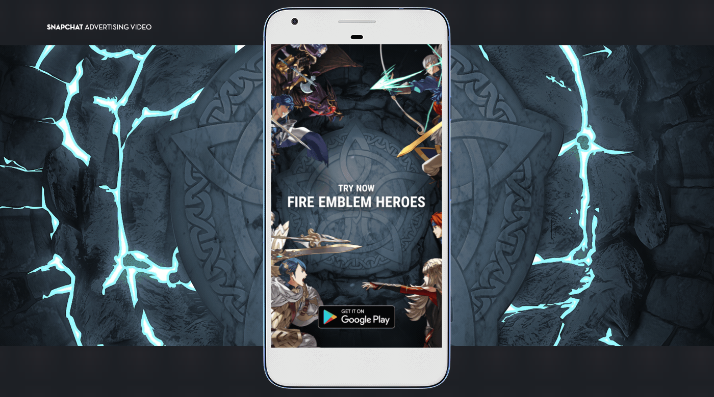 google play fire emblem animation  motion game ad social assets