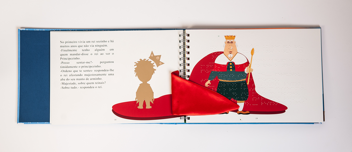 editorial deficiência visual blindness ILLUSTRATION  o principezinho The Little Prince ilustração infantil Braille social cause Chile tens book
