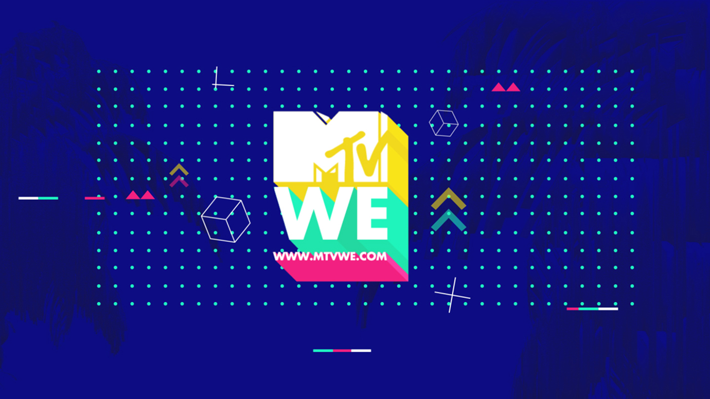 MTVWE we Weeee monster broadcast packaging Mtv MTV Vietnam Show memphis style tv branding