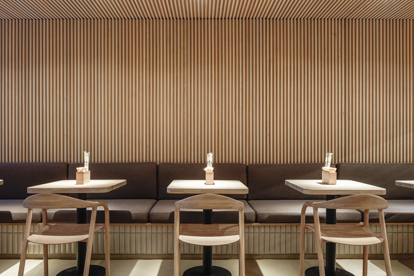 asian bar bright cafe Interior japanese Minimalism restaurant tiles wooden