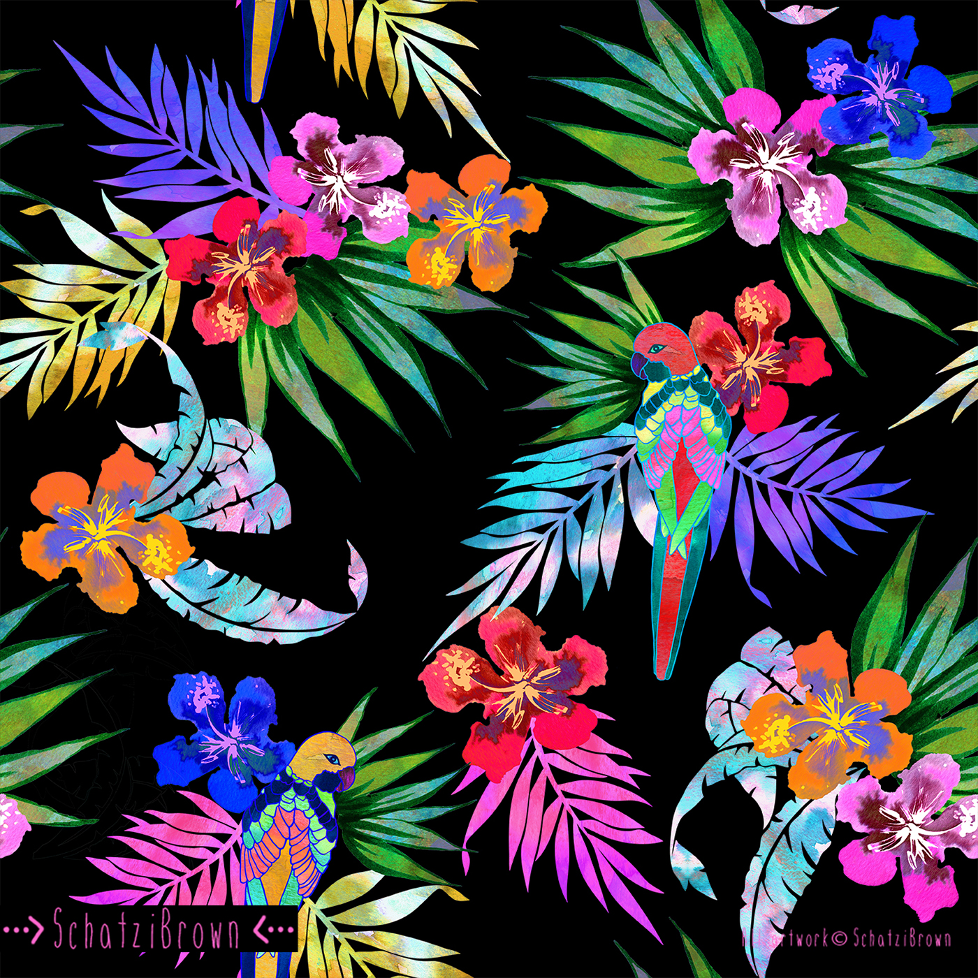 pattern swimwear design textile Tropical swimear pattern design  textile design  tropics summer