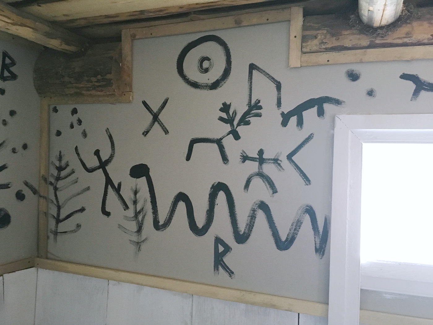 nordic Scandinavian cave painting Street Art  Graffiti naive art decoration