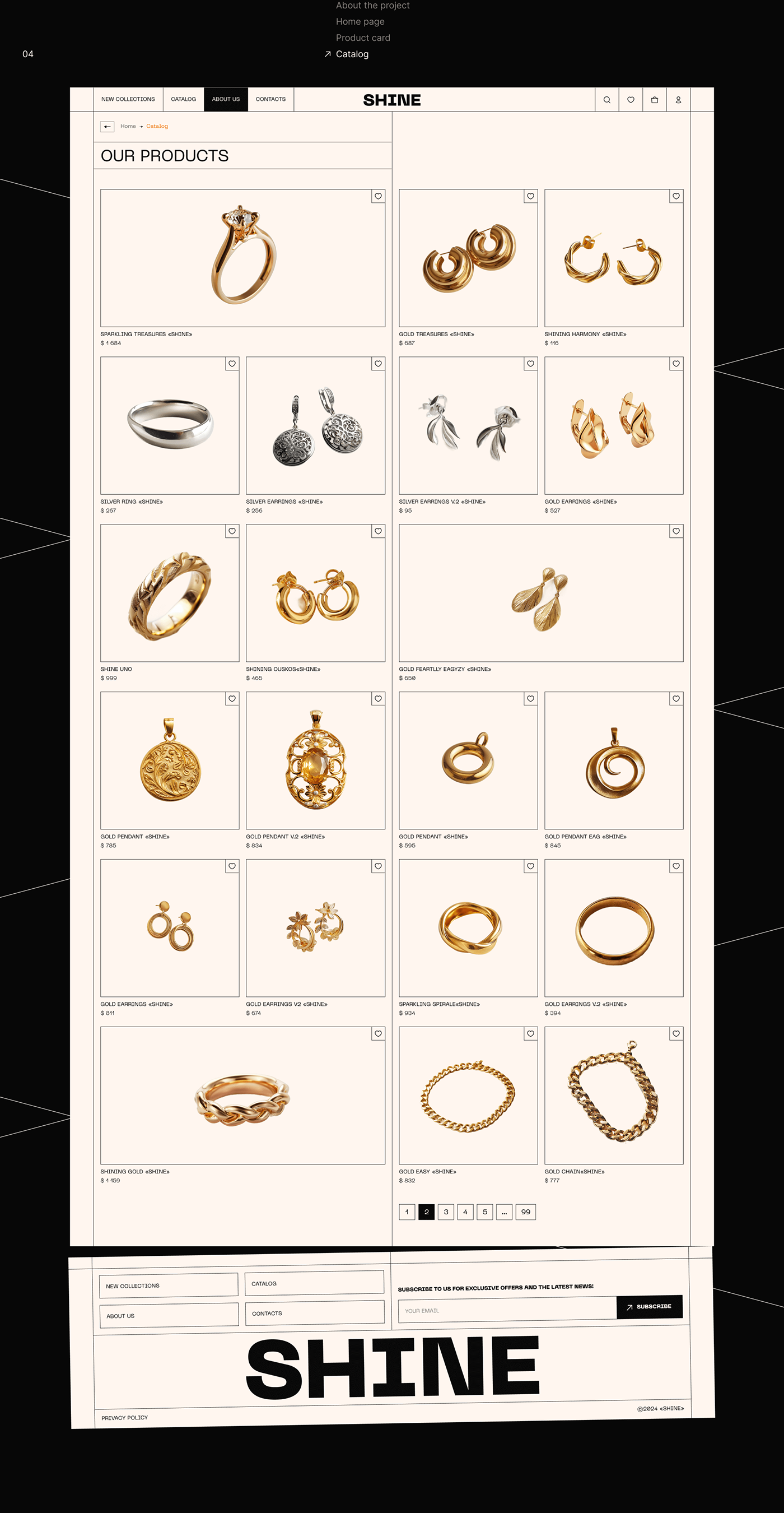 design Web Design  UI/UX Figma designer user interface Website online store e-commerce fashion design