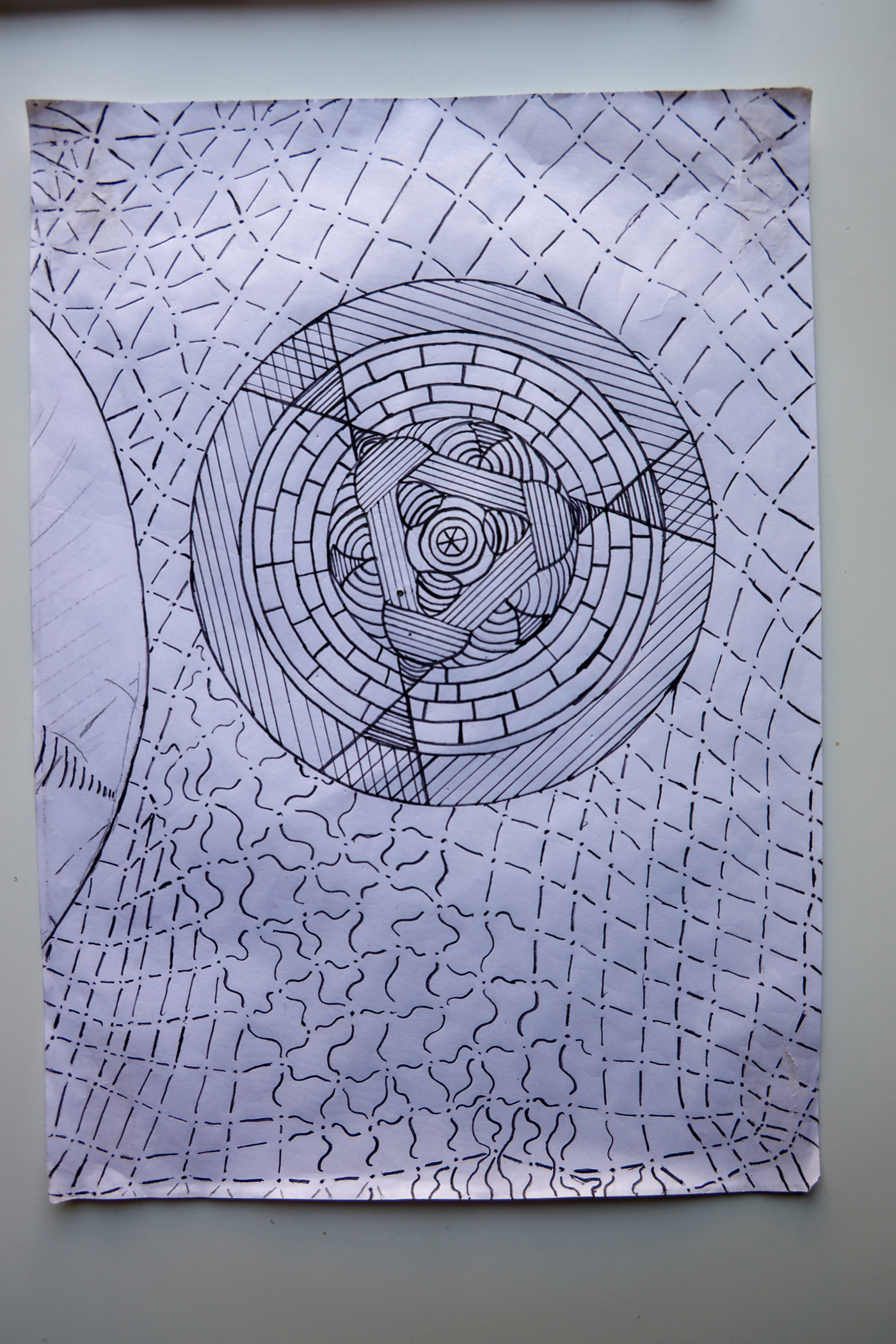 Drawing  drawings sketch paper stylo geometry meditation art concept visual