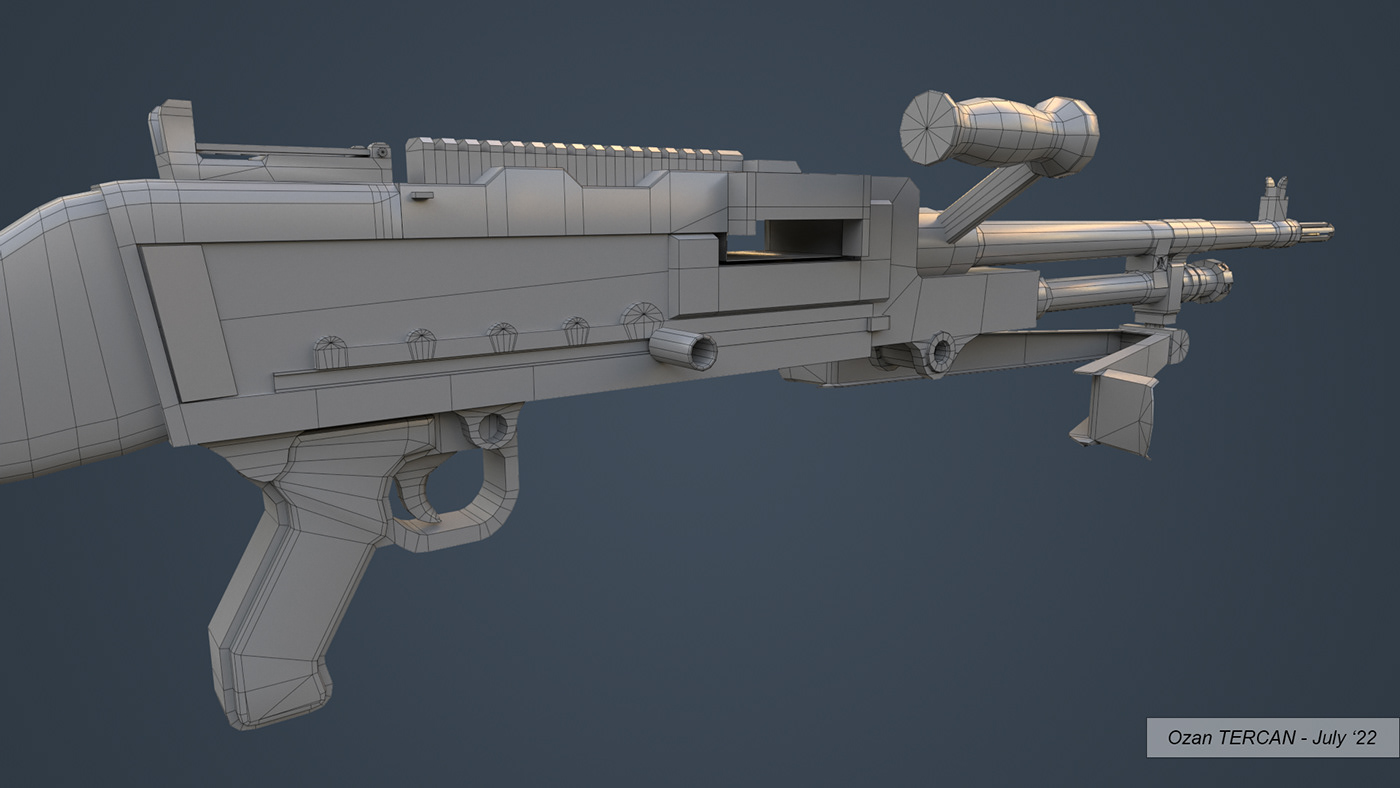 FPS game GPMG Gun l7a2 M240 machine weapons