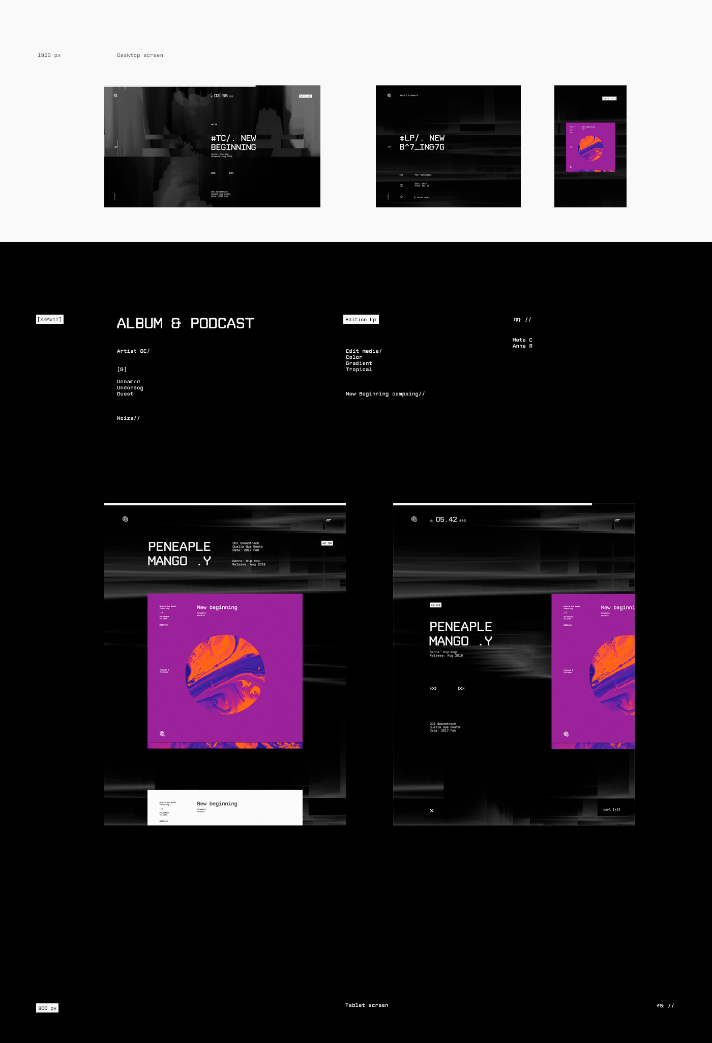 minimal dark sound Lable beats hiphop Abyss Abyssssce Web Design  web site