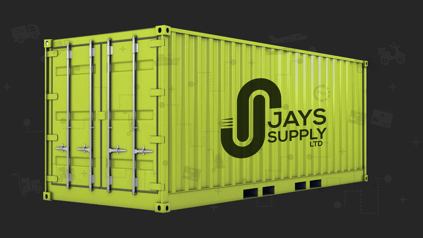 brand identity branding  Cargo container delivery Logistics transportation Brand identity designer business corporative