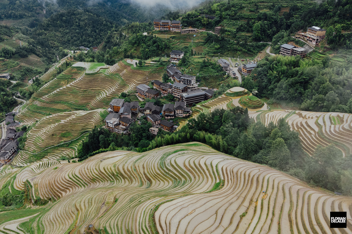 china Guangxi guilin longhsheng longji Rice terrace tiantouzhai village