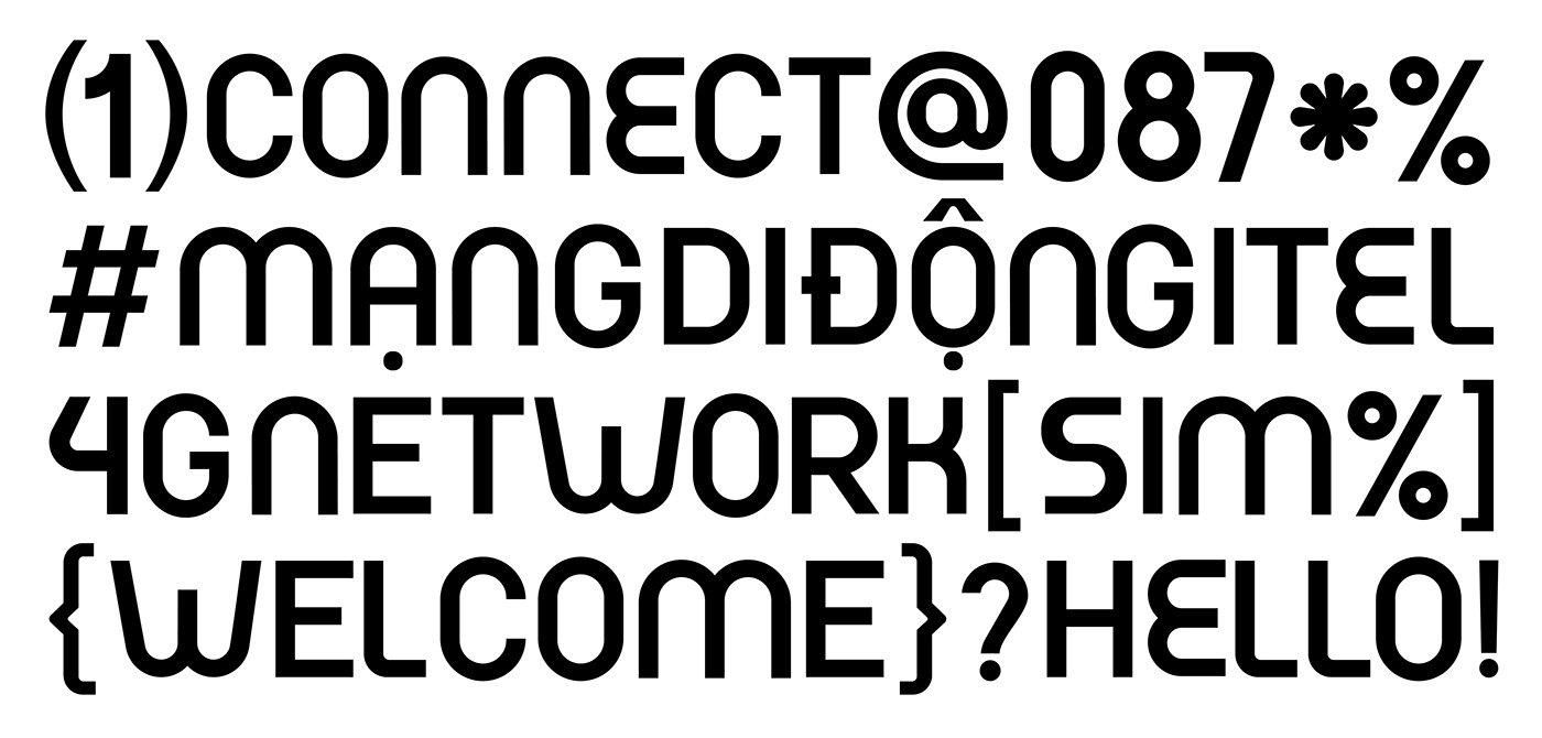brand guidelines Technology Telecom Typeface vietnam visual identity digital logo typography   Mascot