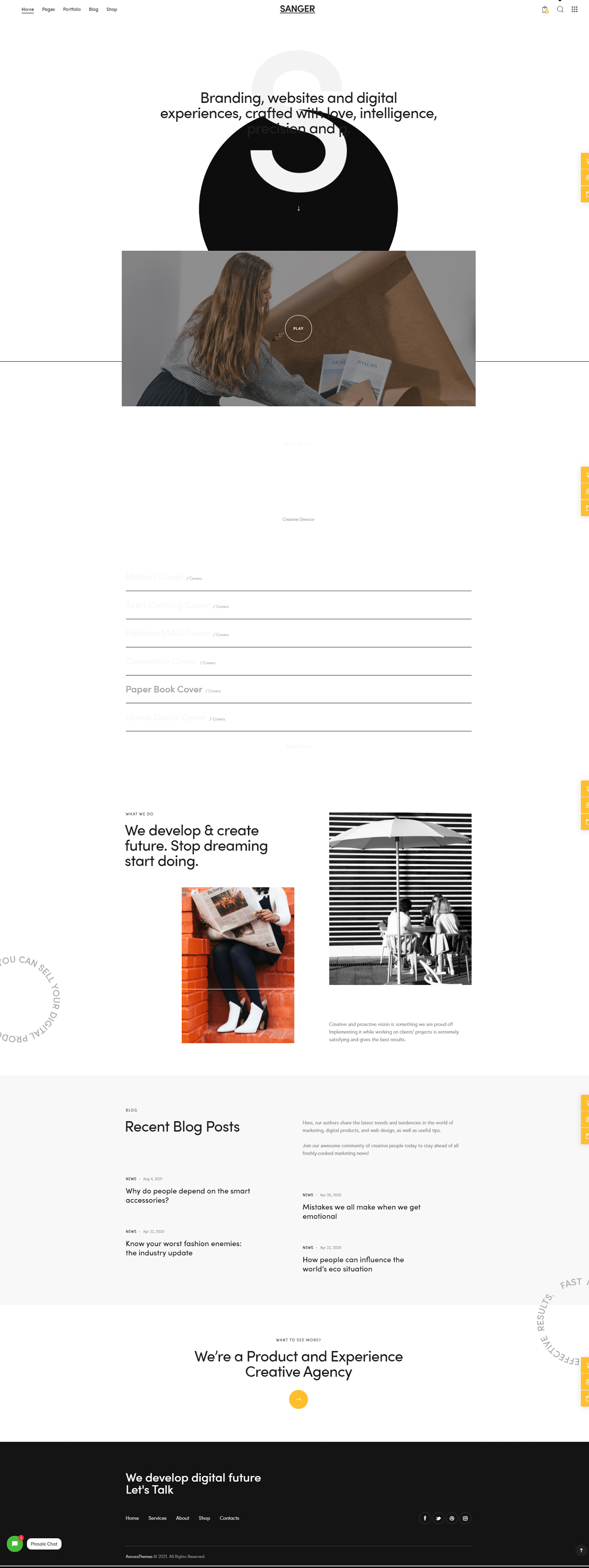 designer Portfolio Design portfolio website wordpress theme