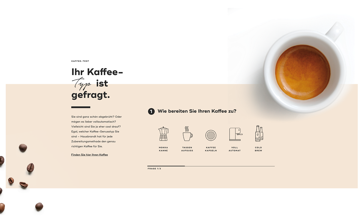 Ecommerce Kaffee Onlineshop