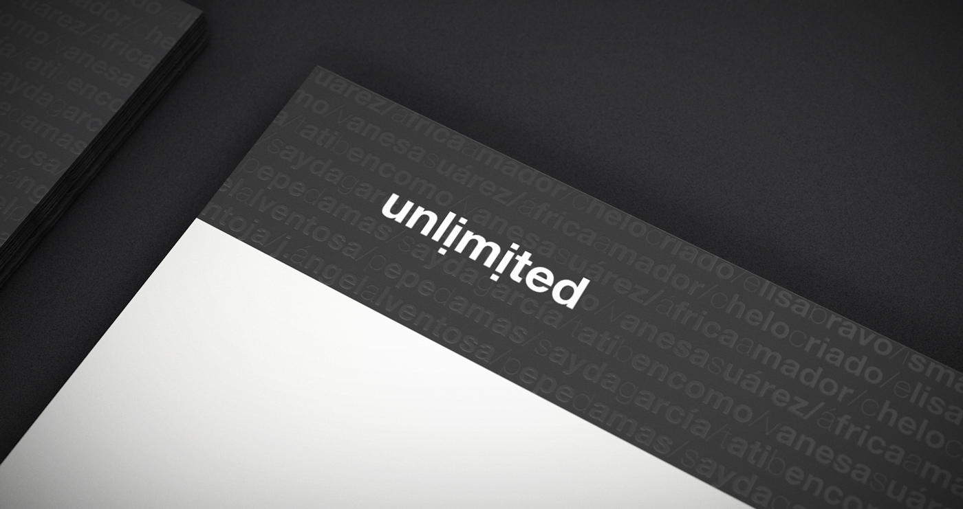 Unlimited photo Collective  photographer photographers brand logo Stationery concept identity black and white bw