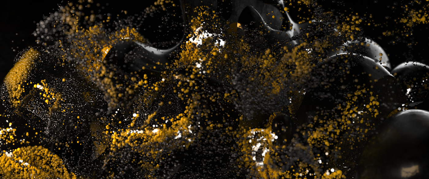 houdini particles arnold Procedural yellow abstract experimental