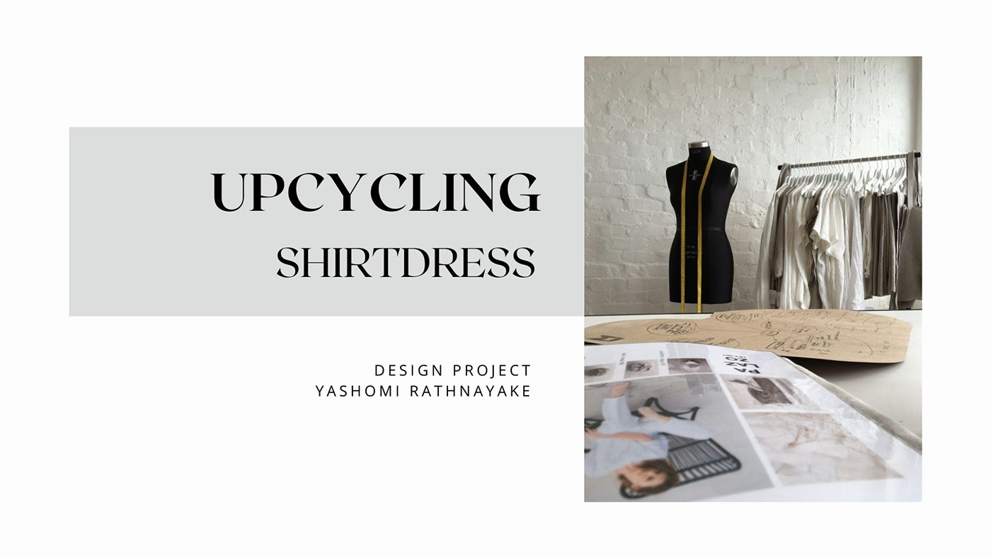 Fashion  upcycling fashion Sustainability fusion shirtdress