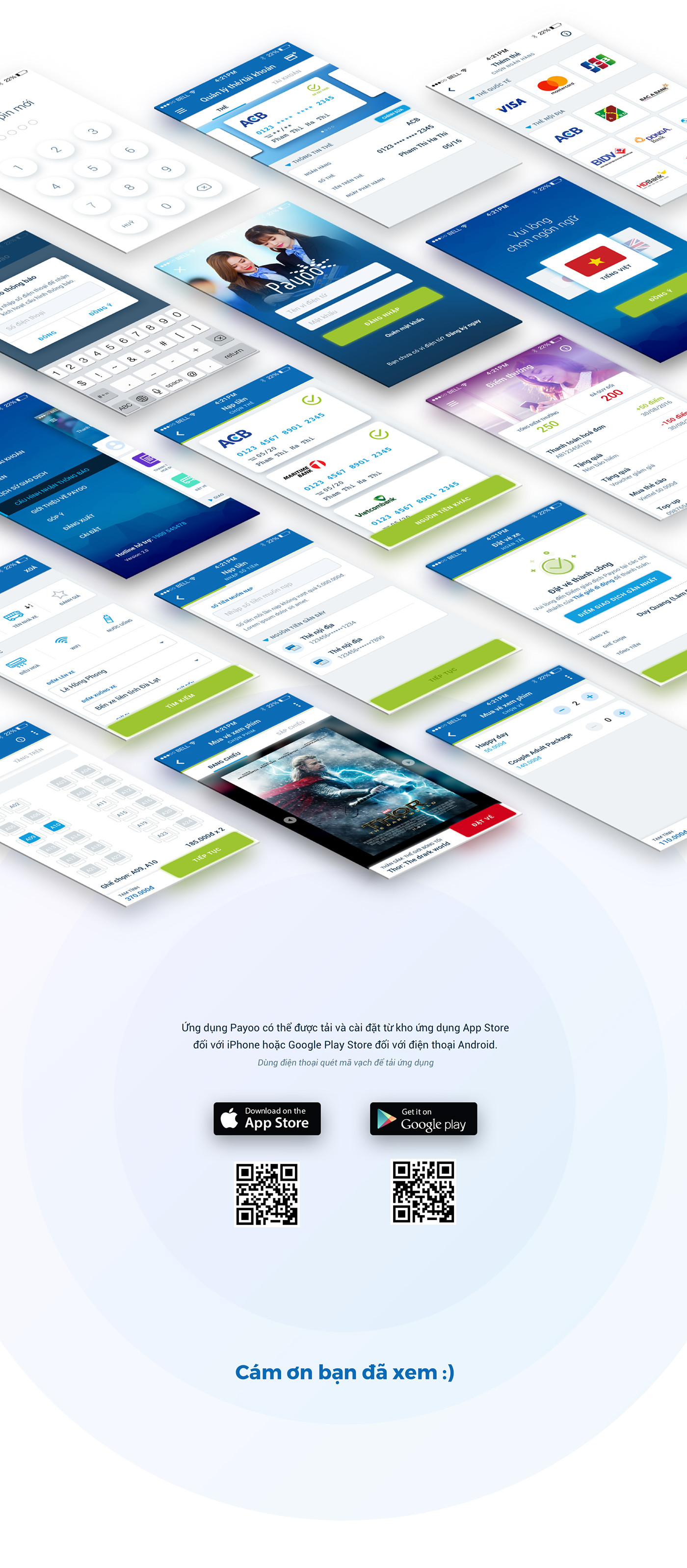 payoo mobile app uiux mobileapp payment e-wallet payoo uidesign Onboarding ILLUSTRATION  banking