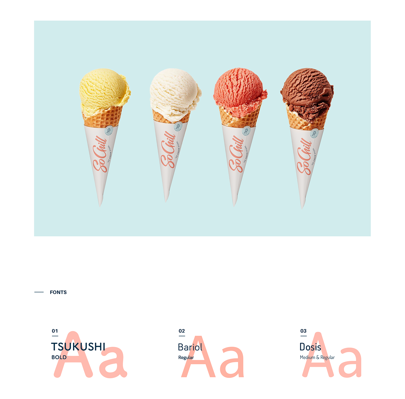ice cream Character design  ILLUSTRATION  branding  puffin Saudi Arabia logo Packaging naming Coffee