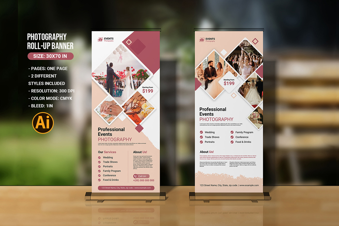 photography banner rollup banner photography marketing adverising marketing   poster photographer roll-up banner photography signage
