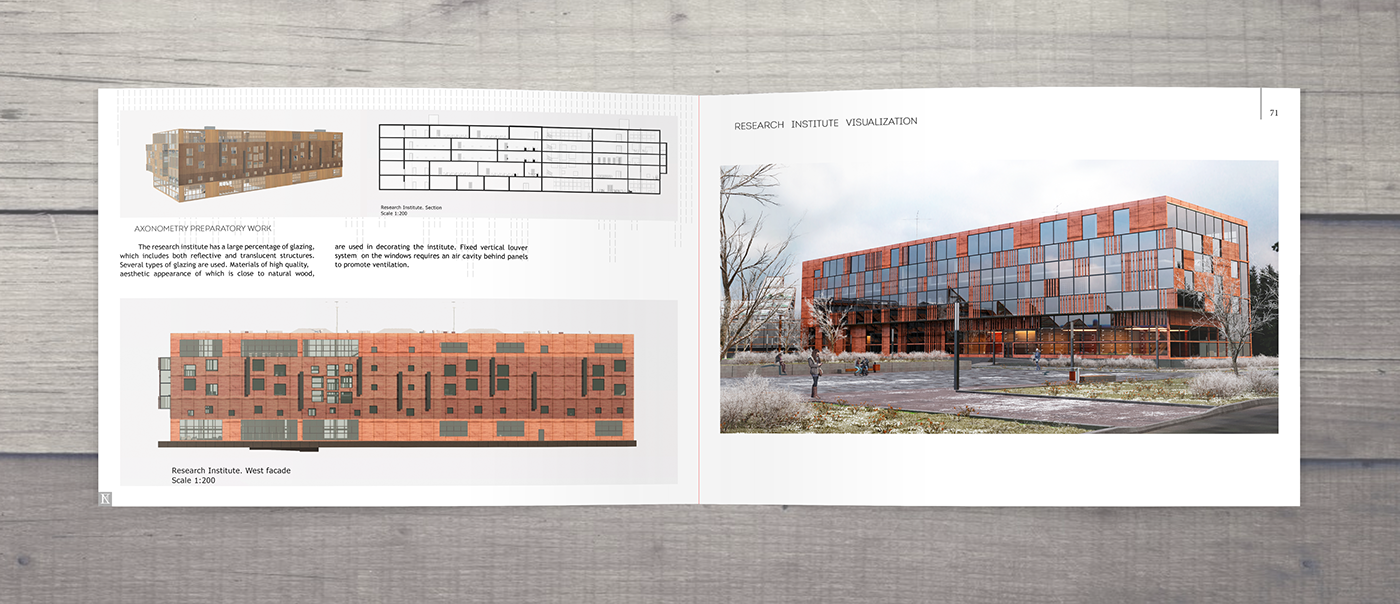 portfolio architectural art brochure Project design