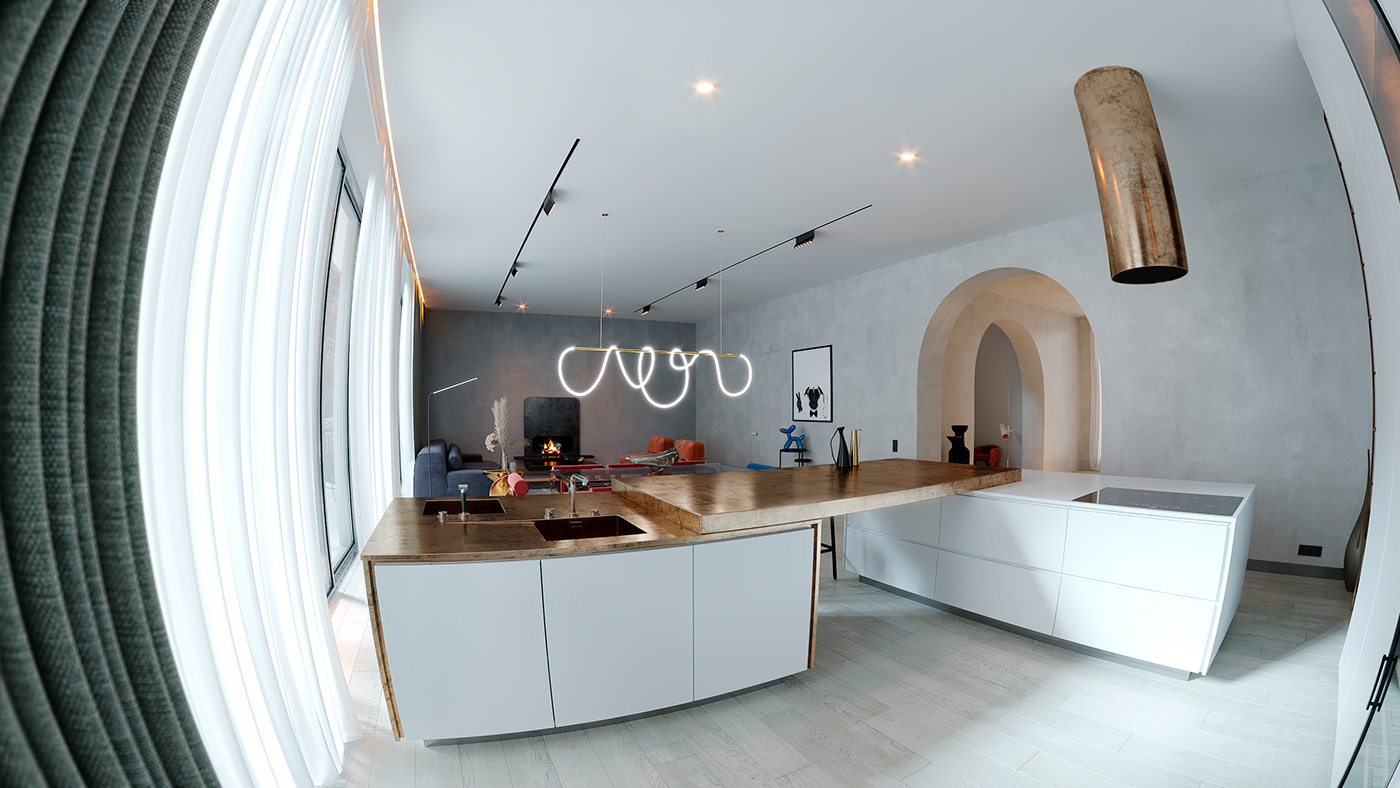 apartament architecture archviz CGI CoronaRender  design interiordesign modern Render visualization