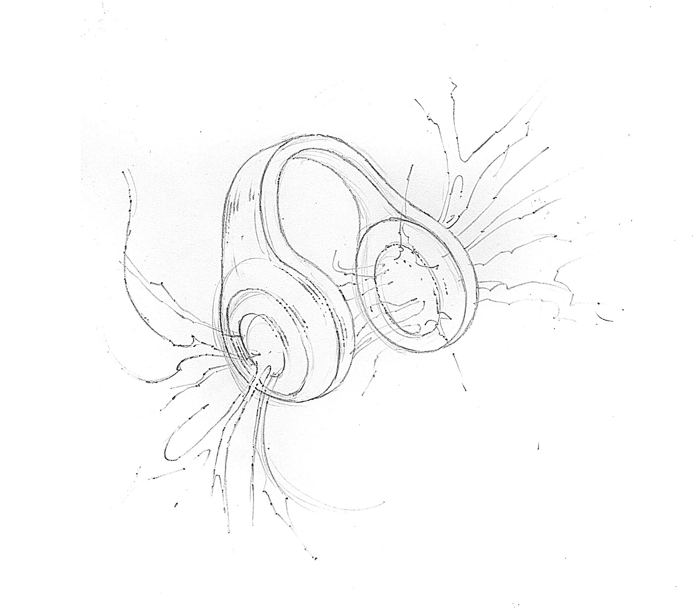 energy Experience headphone headset ILLUSTRATION  podcast vector