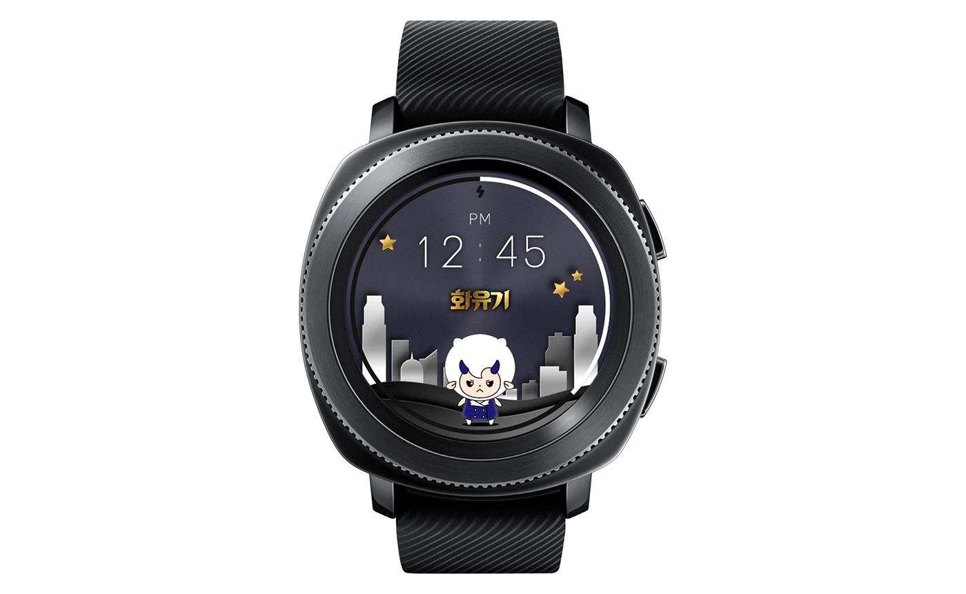 MRTIME watchface Smart watch ux UI portfolio Digital Contents Wearable Hwayugi