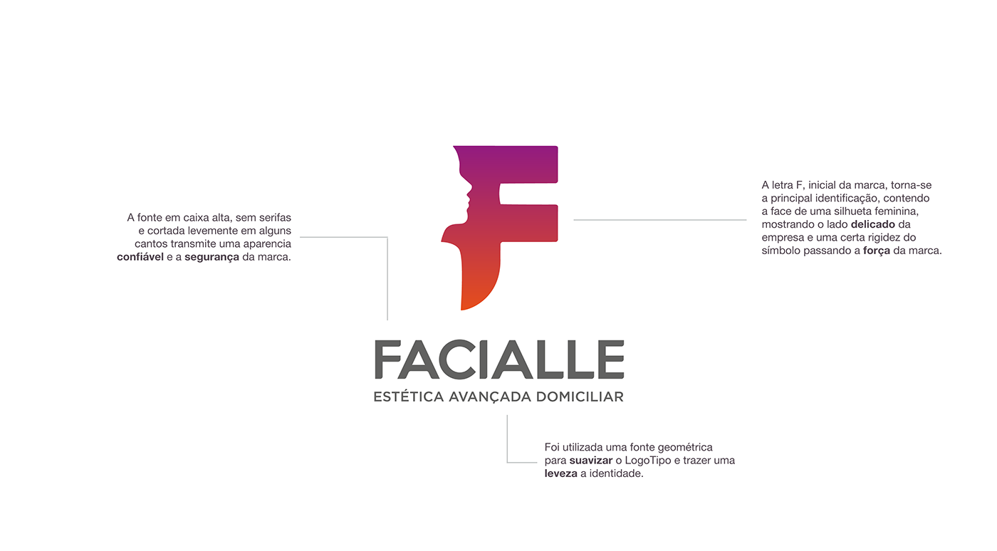branding  Facialle estética saúde Web Design 