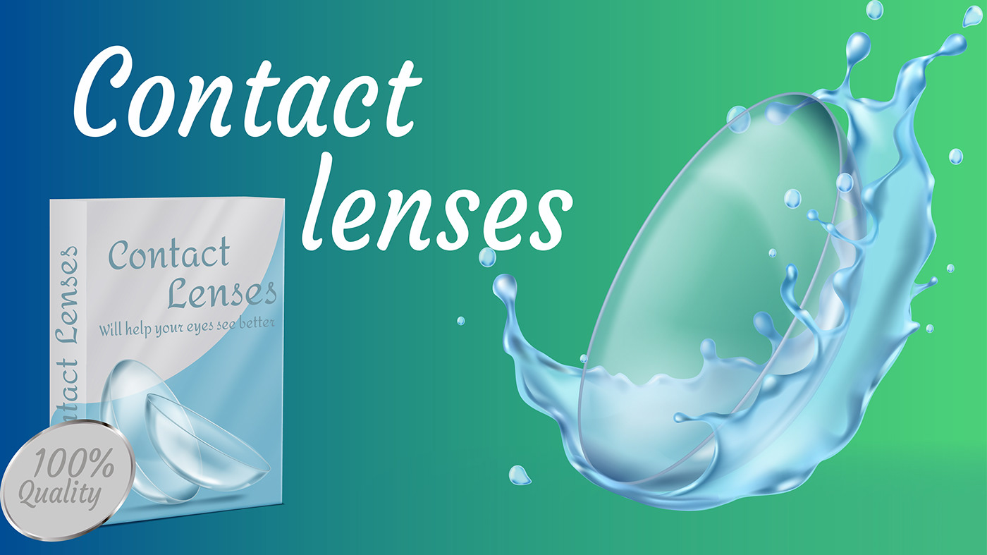 #contactlenses #graphicDesign #Banner #addvertising #illustration #adibe
