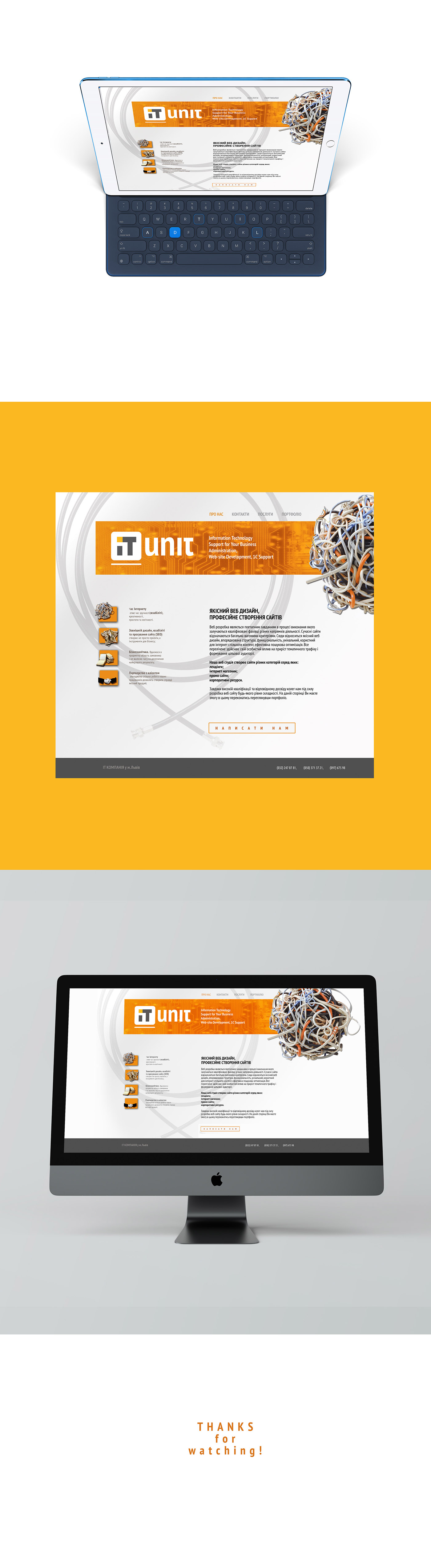 design graphic design  yellow branding  IT identity Web computor lviv design lidafedayart