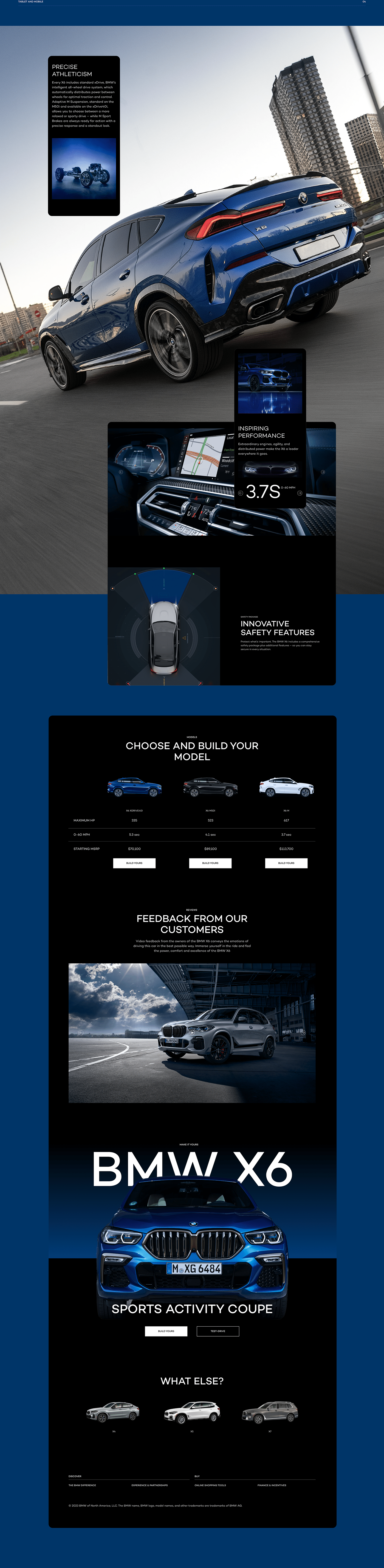 automobile BMW car Figma landing page UI UI/UX ux Web Design  Website