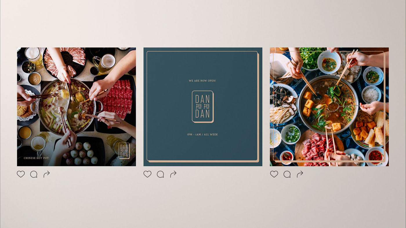 Brand Design brand identity dandan iconography Packaging restaurant restaurant menu Social Media Design typography   visual identity