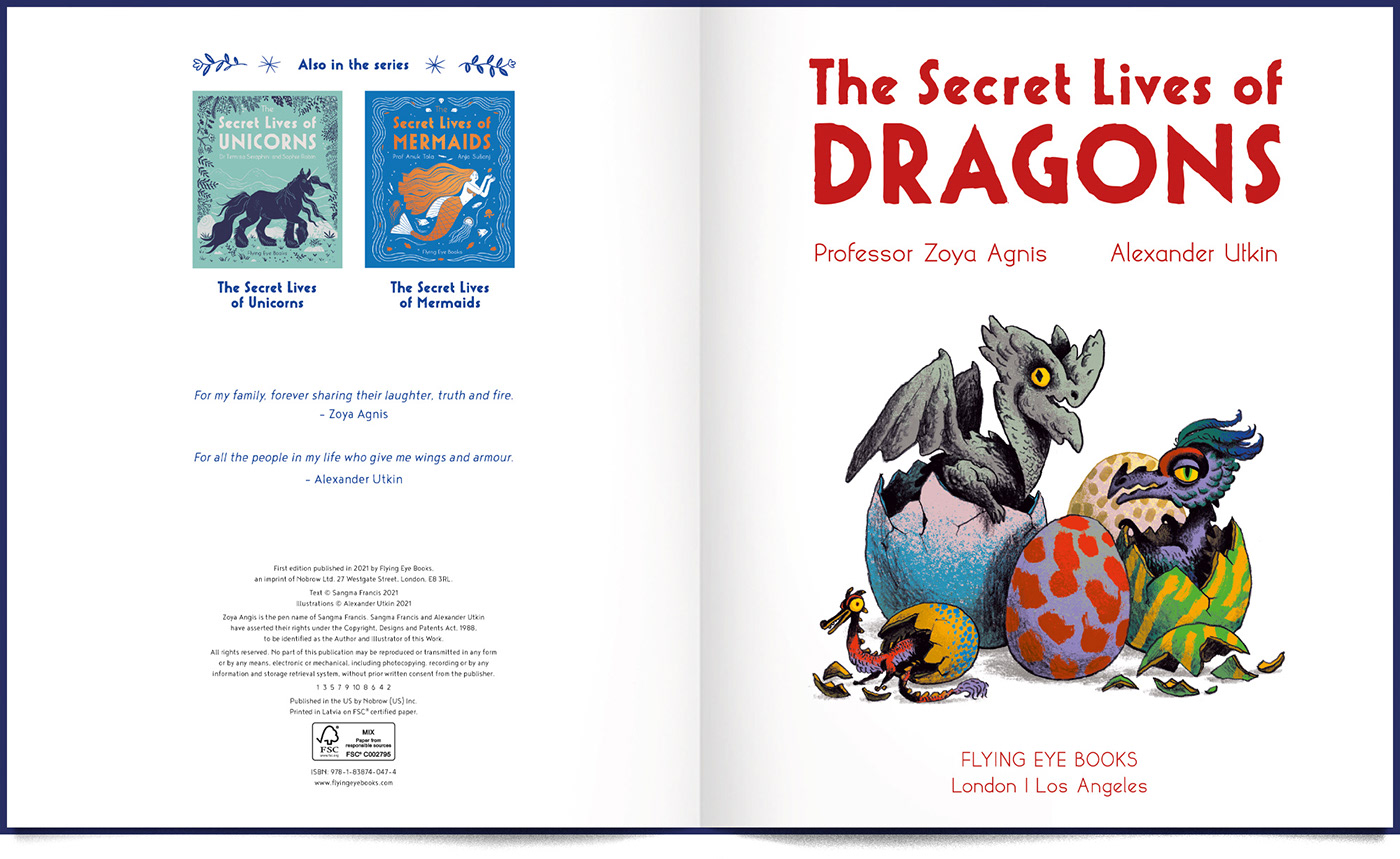 art ILLUSTRATION  Drawing  dragons book children's book