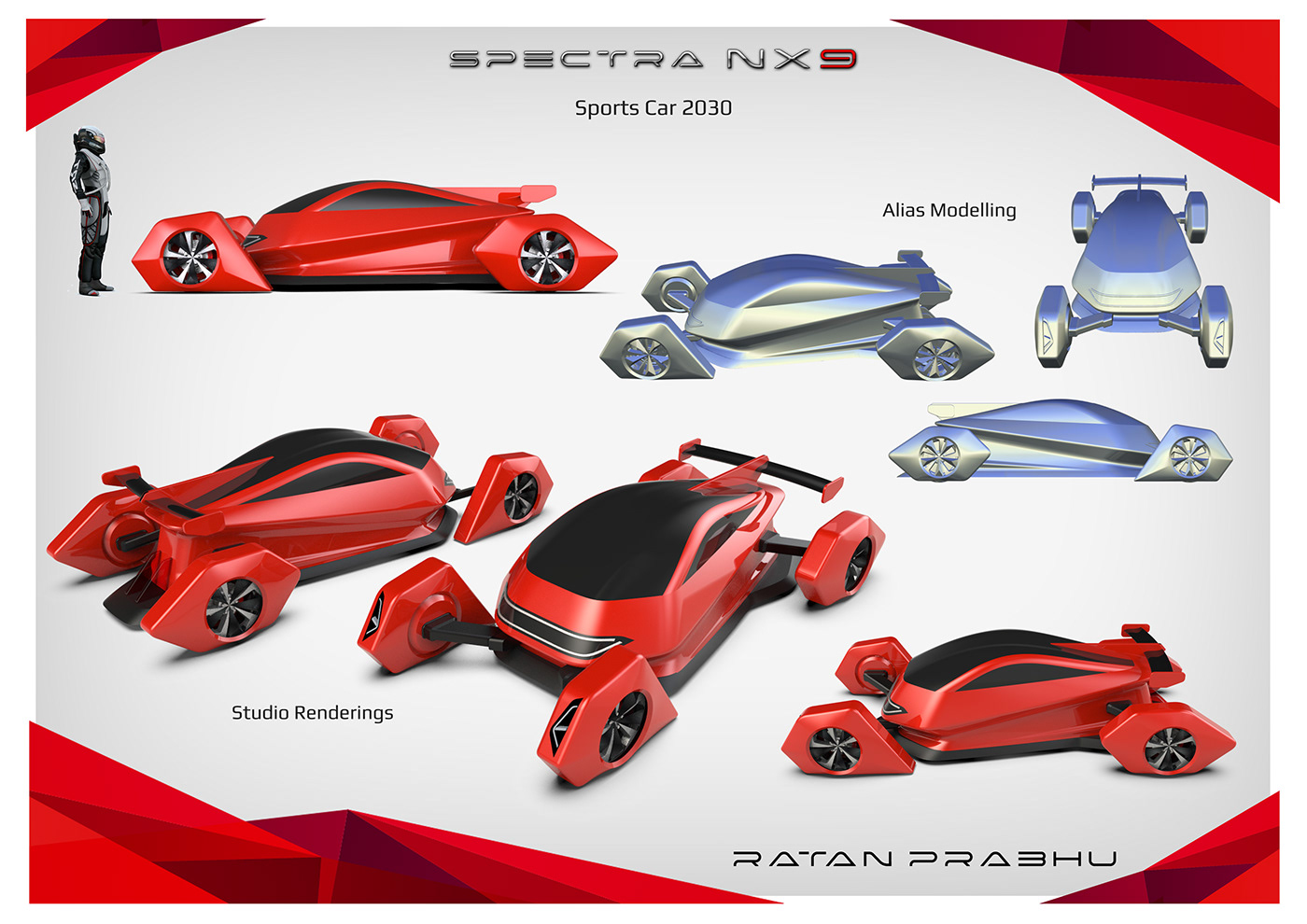 Alias photoshop sports car keyshot rendering concept design futuristic