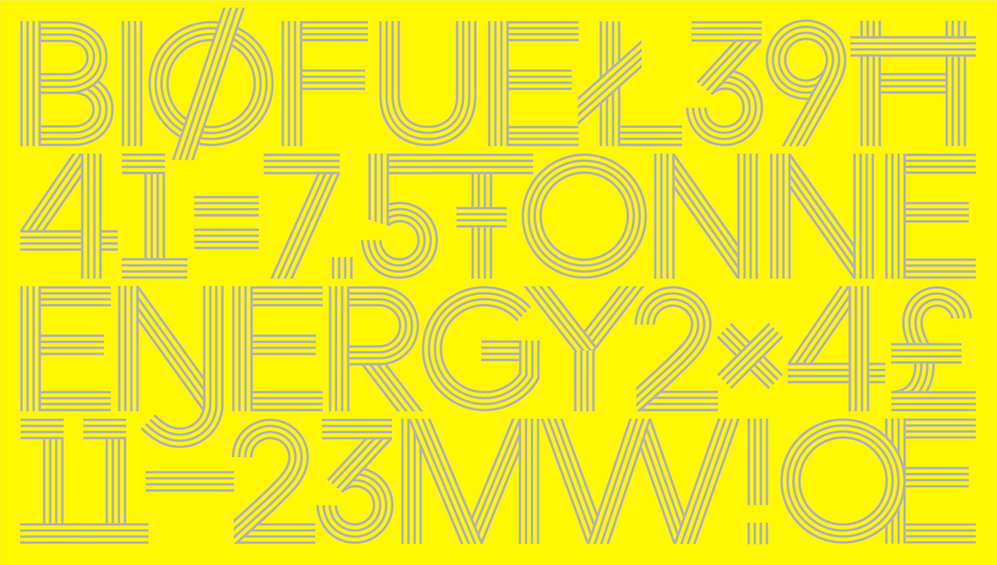 biofuel electric energy Gas heat identity power trade type design Typeface