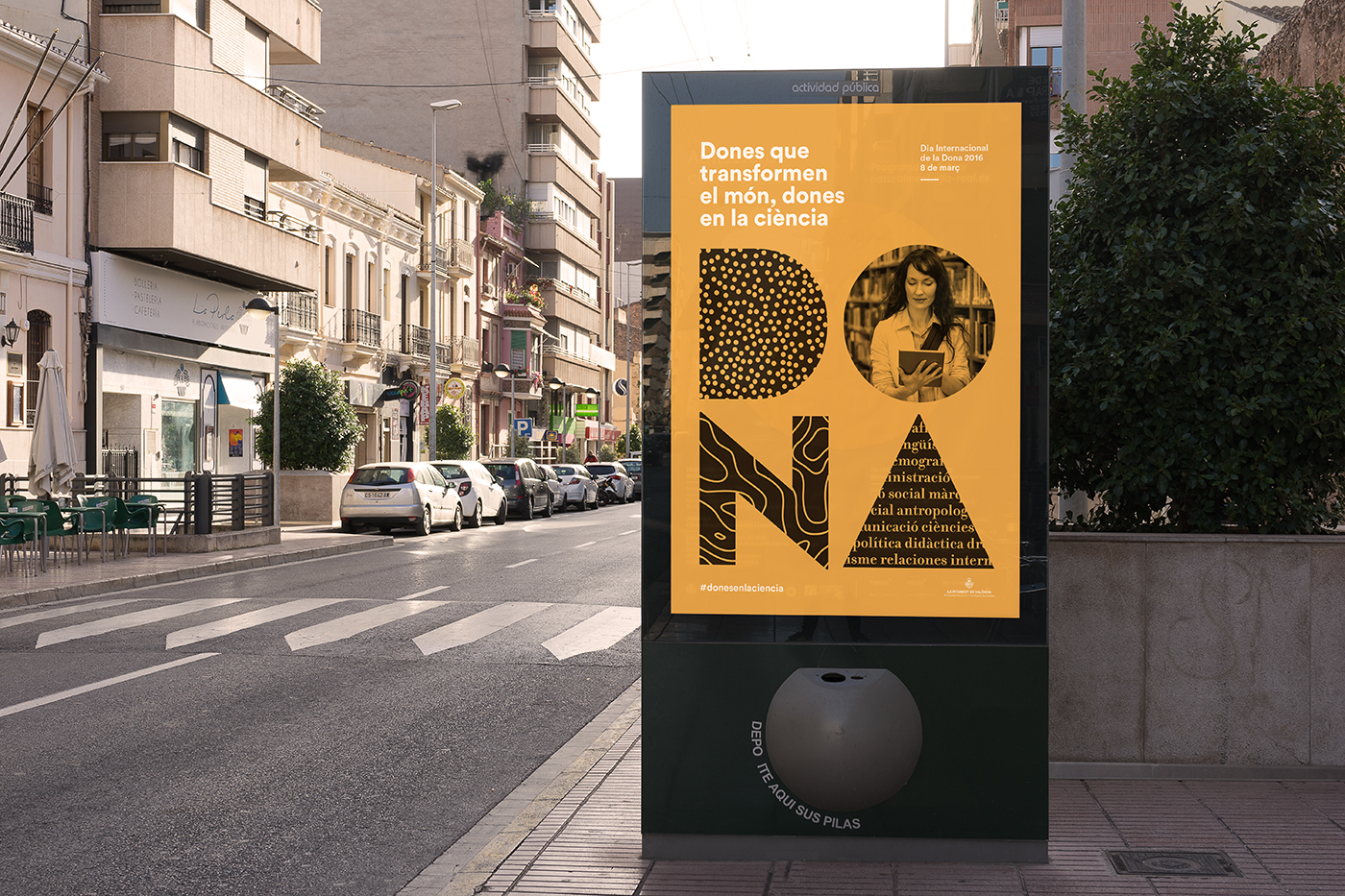 poster woman campaign tipography geometry pattern branding  identity mujer minimal