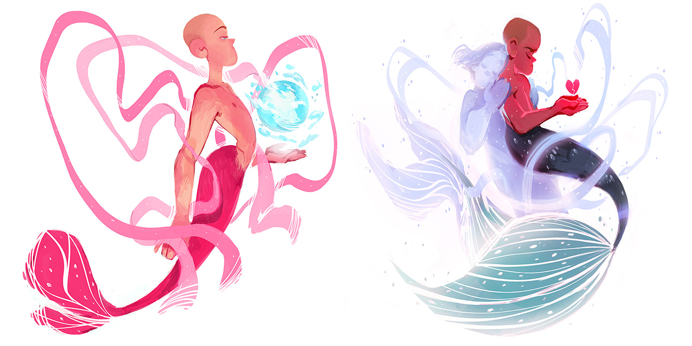 art Character design  Drawing  ILLUSTRATION  mermaid mermay Mermay 2020