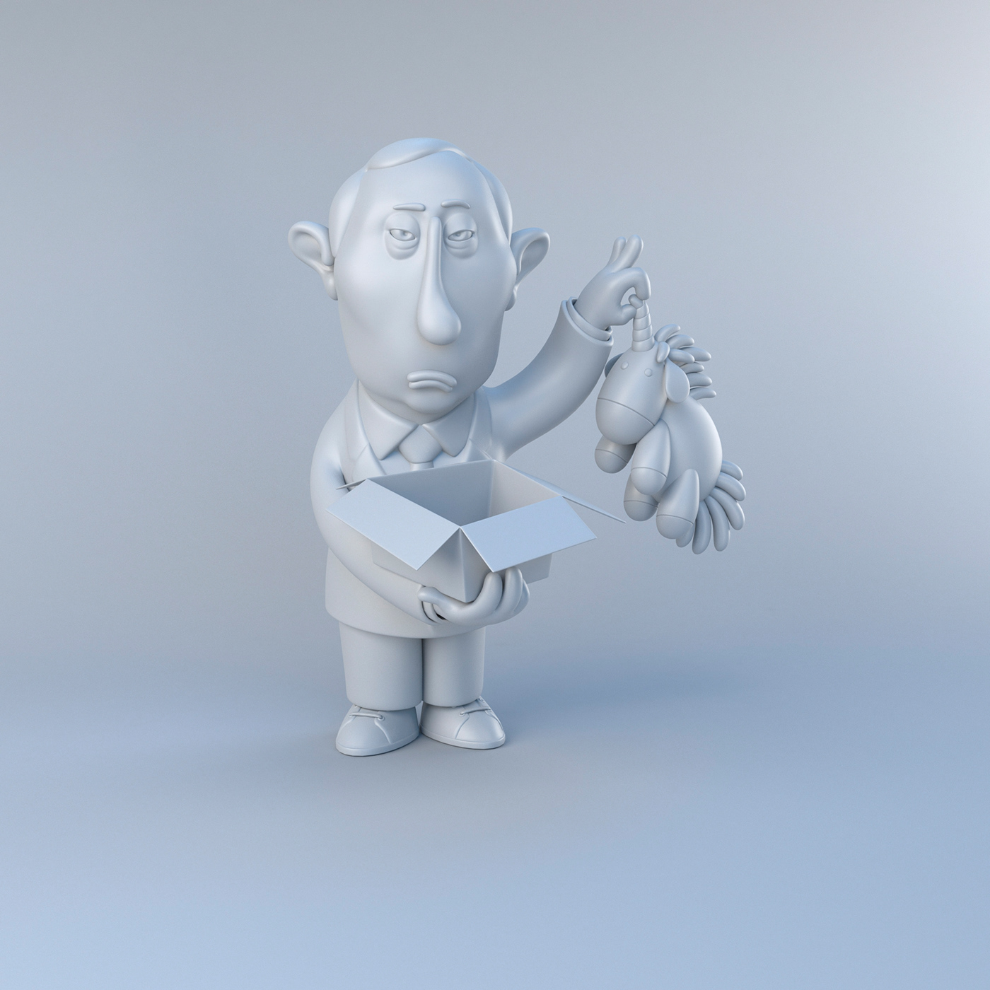 Character design  ILLUSTRATION  3D Trump kim jong-un putin